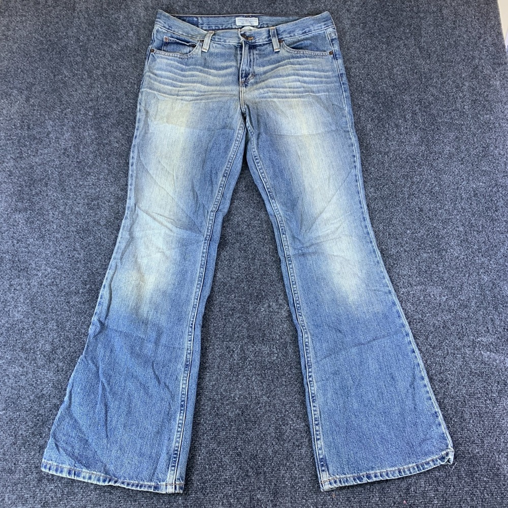 American Eagle Favorite Flare Jeans Womens 32x30 Blue Good Cotton Mid Rise
